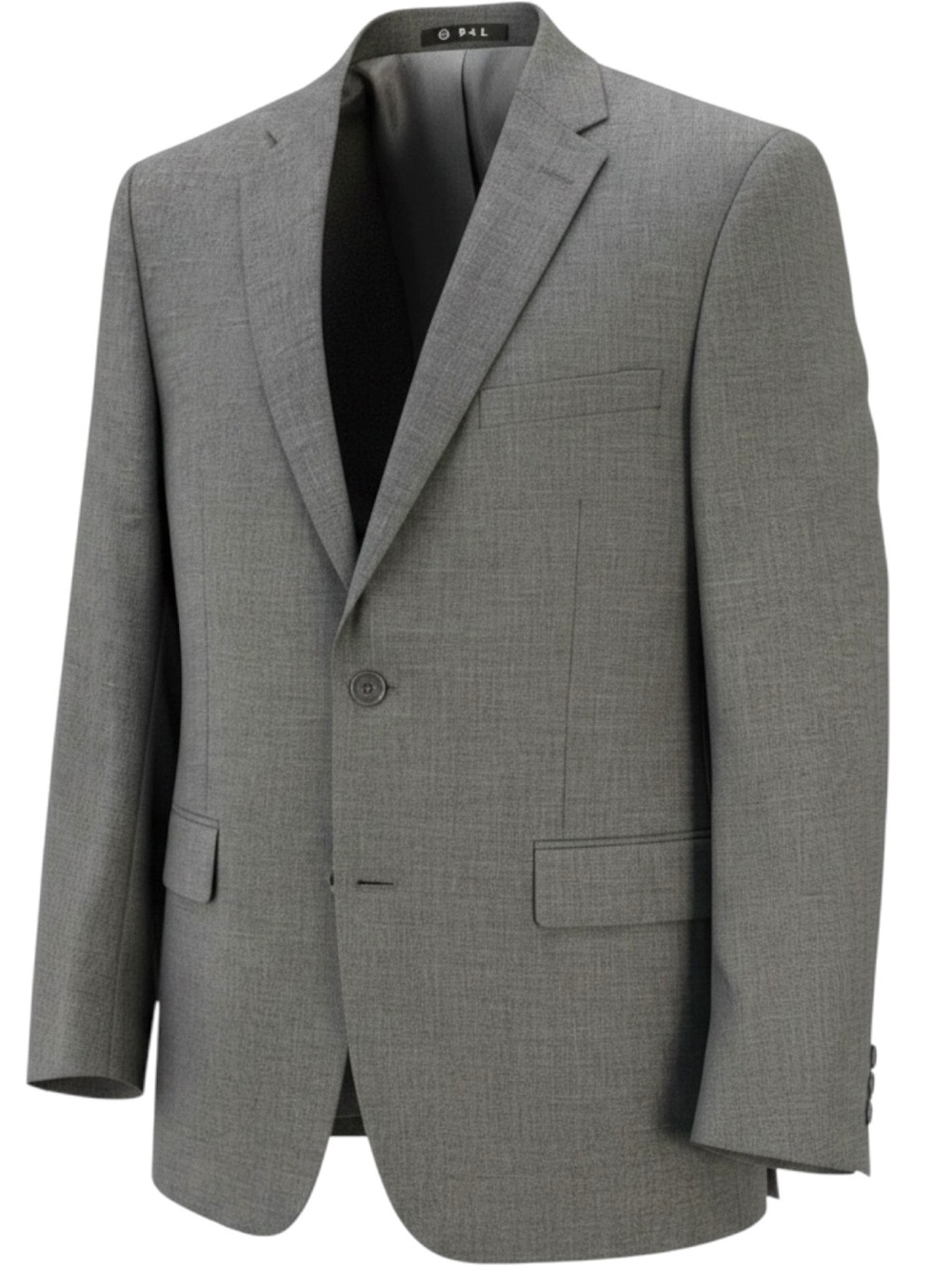 Mens Gray Classic Fit Blazer 40R Sport Coat Wool Blend P&L